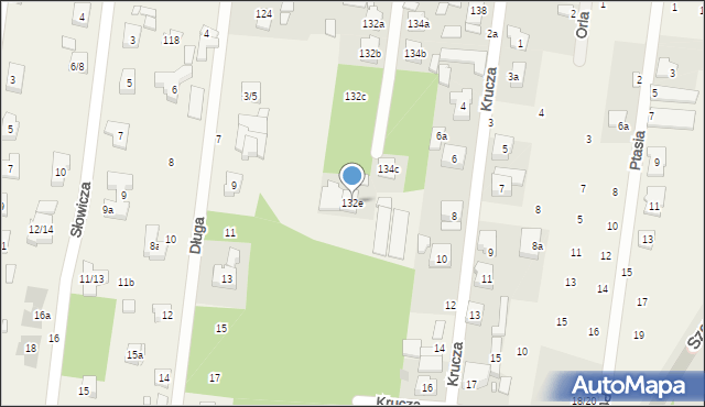 Antoniew, Słowiańska, 132e, mapa Antoniew