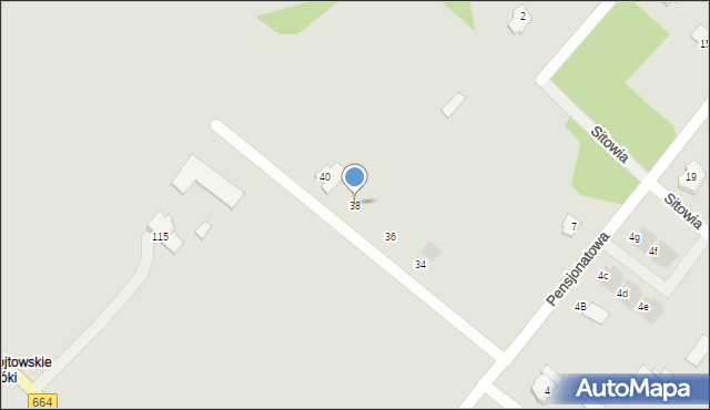 Augustów, Ślepsk, 38, mapa Augustów