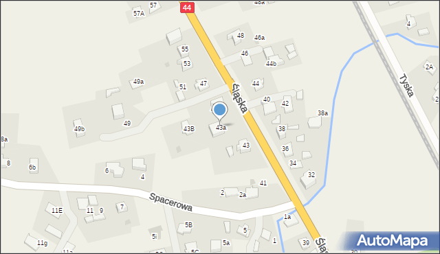 Babice, Śląska, 43a, mapa Babice