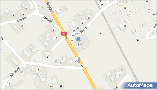 Babice, Śląska, 8, mapa Babice