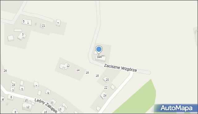 Babidół, Słoneczny Trakt, 34A, mapa Babidół