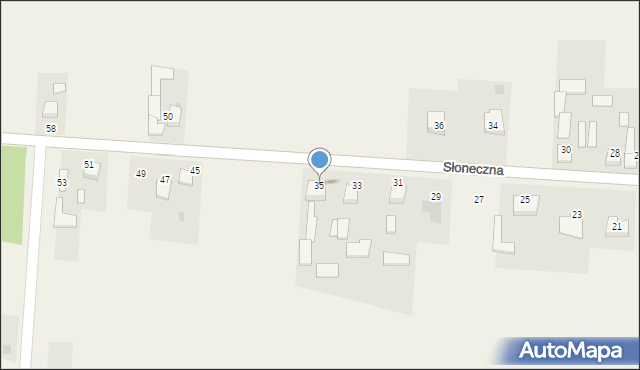Baby, Słoneczna, 35, mapa Baby