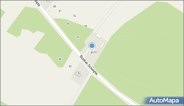 Baranowo, Słoneczna, 97, mapa Baranowo