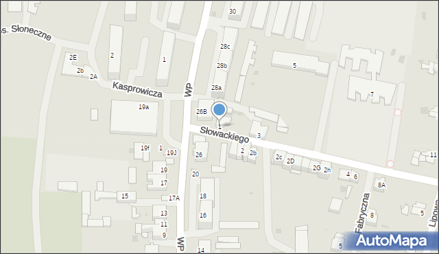 Barczewo, Słowackiego Juliusza, 1, mapa Barczewo