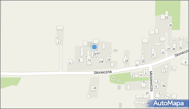 Barczkowice, Słoneczna, 13, mapa Barczkowice