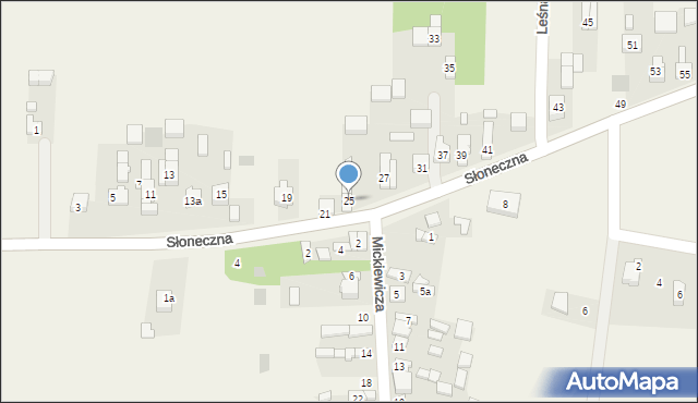Barczkowice, Słoneczna, 25, mapa Barczkowice