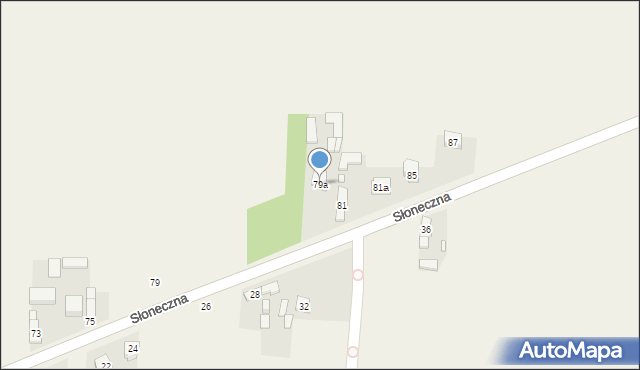 Barczkowice, Słoneczna, 79a, mapa Barczkowice