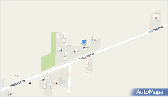 Barczkowice, Słoneczna, 85, mapa Barczkowice