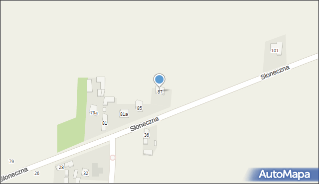 Barczkowice, Słoneczna, 87, mapa Barczkowice