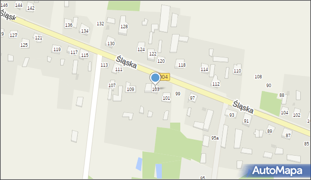 Bargły, Śląska, 103, mapa Bargły