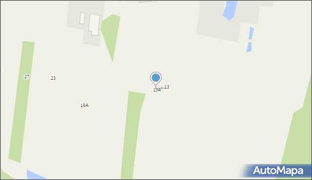 Bargły, Śląska, 13A, mapa Bargły