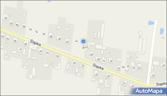 Bargły, Śląska, 40, mapa Bargły