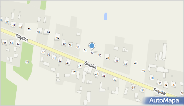 Bargły, Śląska, 52, mapa Bargły