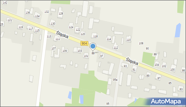 Bargły, Śląska, 99, mapa Bargły
