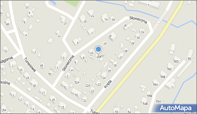 Barlinek, Słoneczna, 10A, mapa Barlinek
