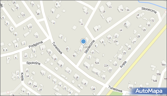 Barlinek, Słoneczna, 1A, mapa Barlinek