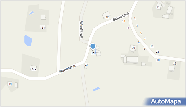 Barwik, Słoneczna, 15, mapa Barwik
