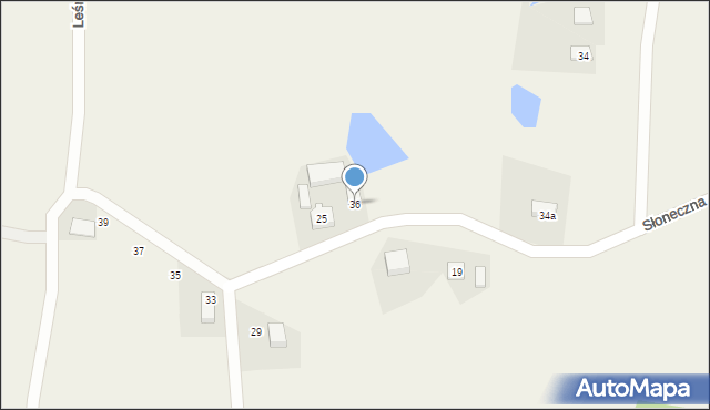 Barwik, Słoneczna, 36, mapa Barwik