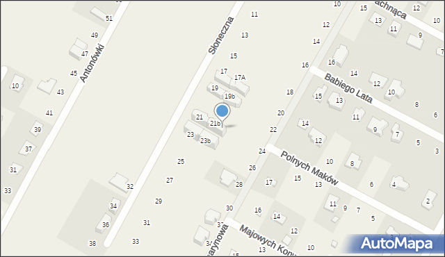Baszkówka, Słoneczna, 21c, mapa Baszkówka