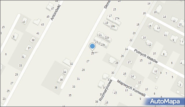 Baszkówka, Słoneczna, 25, mapa Baszkówka