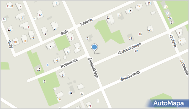 Bełchatów, Ślusarskiego Tadeusza, 10, mapa Bełchatów