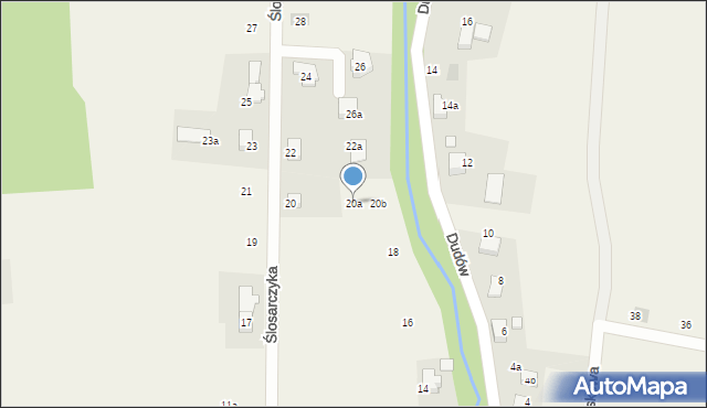 Bestwinka, Ślosarczyka Walentego, 20a, mapa Bestwinka