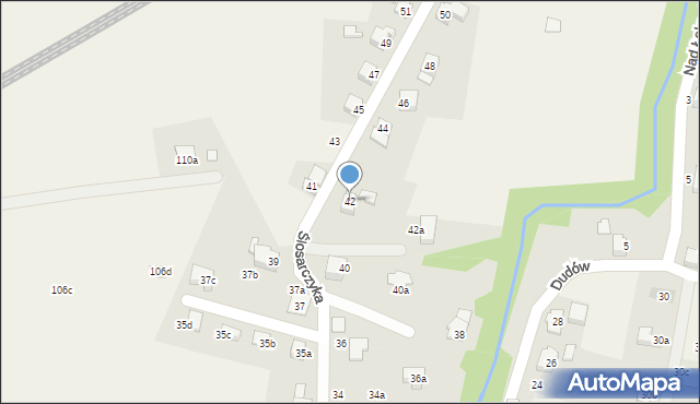 Bestwinka, Ślosarczyka Walentego, 42, mapa Bestwinka