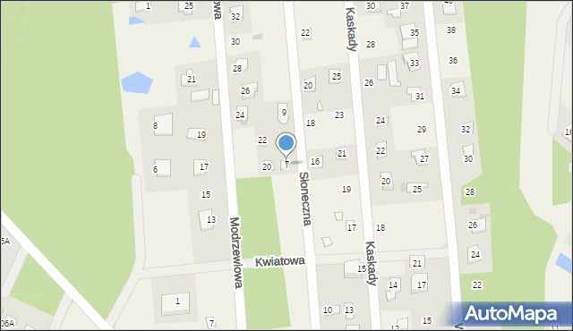 Białobrzegi, Słoneczna, 7, mapa Białobrzegi