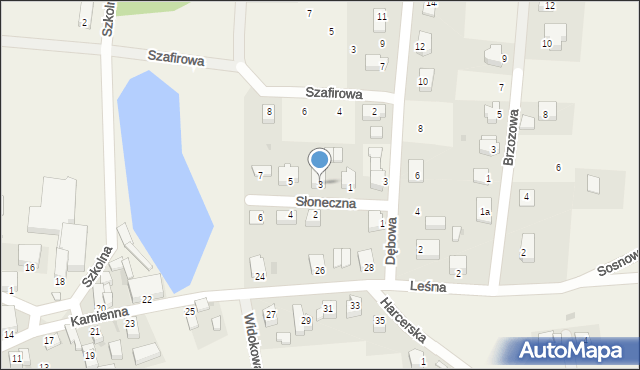 Biały Kościół, Słoneczna, 3, mapa Biały Kościół