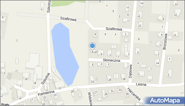 Biały Kościół, Słoneczna, 7, mapa Biały Kościół