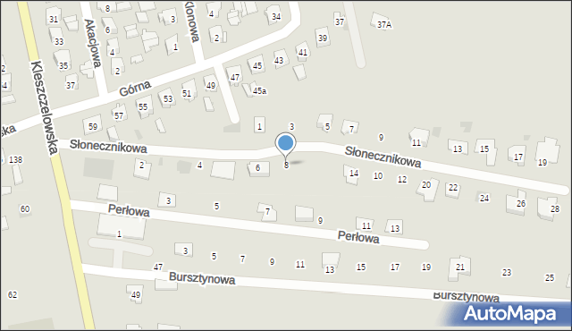 Bielsk Podlaski, Słonecznikowa, 8, mapa Bielsk Podlaski