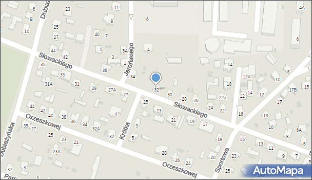 Bielsk Podlaski, Słowackiego Juliusza, 32, mapa Bielsk Podlaski