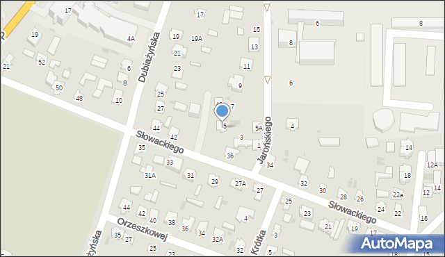 Bielsk Podlaski, Słowackiego Juliusza, 38, mapa Bielsk Podlaski