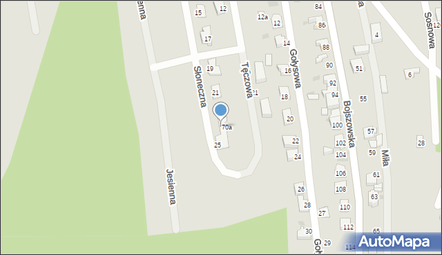 Bieruń, Słoneczna, 23, mapa Bieruń