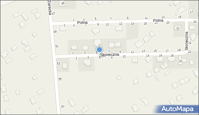 Biskupice, Słoneczna, 6, mapa Biskupice