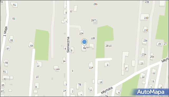 Blachownia, Słoneczna, 6a, mapa Blachownia