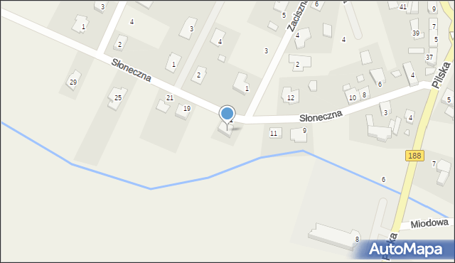Blękwit, Słoneczna, 15, mapa Blękwit