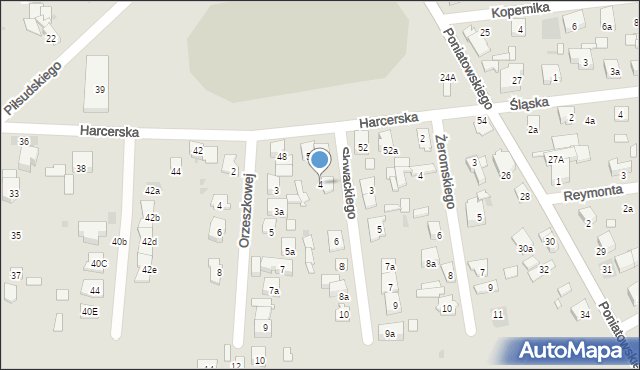 Błonie, Słowackiego Juliusza, 4, mapa Błonie