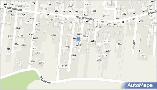 Bobrowniki, Słowackiego Juliusza, 221b, mapa Bobrowniki