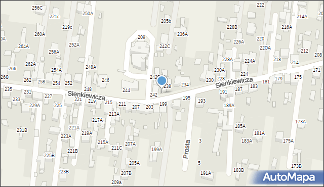 Bobrowniki, Słowackiego Juliusza, 240, mapa Bobrowniki