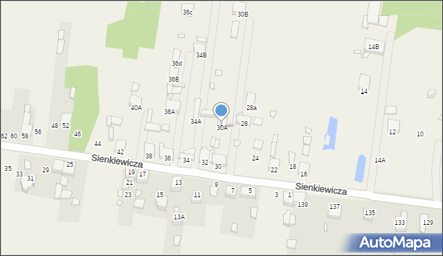 Bobrowniki, Słowackiego Juliusza, 30a, mapa Bobrowniki