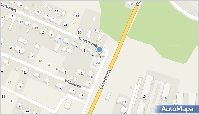 Bogdanowo, Śliwkowa, 13, mapa Bogdanowo