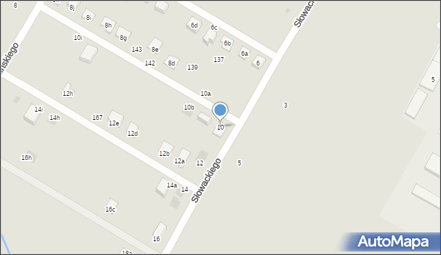 Boguchwała, Słowackiego Juliusza, 10, mapa Boguchwała