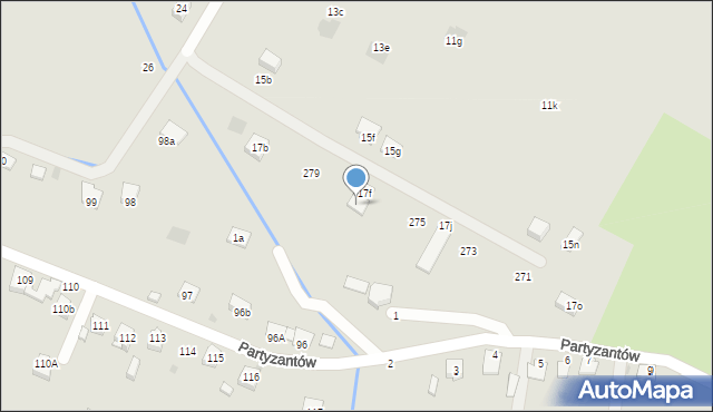 Boguchwała, Słowackiego Juliusza, 17g, mapa Boguchwała