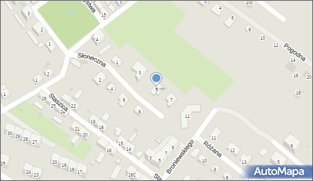Boguszów-Gorce, Słoneczna, 5, mapa Boguszów-Gorce