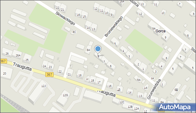 Boguszów-Gorce, Słowackiego Juliusza, 8, mapa Boguszów-Gorce