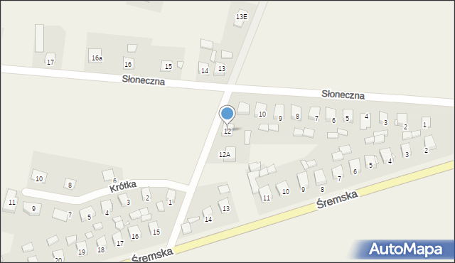 Boguszyn, Słoneczna, 12, mapa Boguszyn