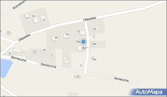 Borek Strzeliński, Słoneczna, 52b, mapa Borek Strzeliński