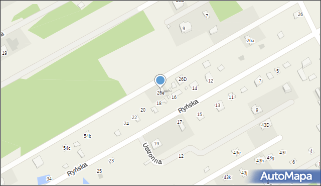 Borki, Słowiańska, 26e, mapa Borki