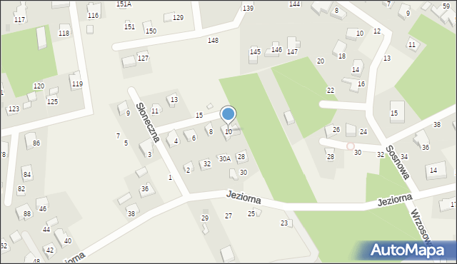 Borkowo, Słoneczna, 10, mapa Borkowo